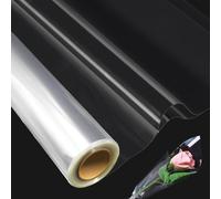 Clear Cellophane Roll for Gift Wrapping: 80cm x 30M Cellophane Wrap for Christmas Birthday Hamper