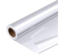 Clear Cellophane Wrap Roll, 30m x 80cm 2. 3 Mil Thick Transparent Wrappings Paper Crystal Clear for, Baskets, Arts & Crafts, Snacks (Folded on 40cm Wide)