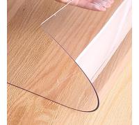 Clear Chair Mat for Hardwood Floors, Non-Slip Plastic Table Protector, Waterproof & Abrasion Resistant, Oil & Stain Resistant, Various Sizes, 1.5mm Thick