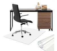 Clear Chair Mat,Transparent Office Chair Mat for Hard Floors,PVC Floor Protector for Rolling Chairs,2MM Heavy Duty Transparent Floor Mats 30x30cm to 160x350cm(90x90cm)