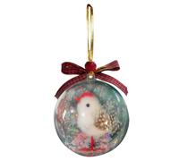 Clear Christmas Baubles - 3.5" Keepsake Christmas Decoration for Christmas Tree, Halloween, Home, Family, Birthday, Party, Wedding, Thanksgiving, Party