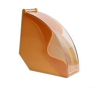 Clear Coffee Filter Stand Dispenser with Dustproof Cover for V60 for Melitta Papers 13.3x12.5cm Green Storage(Yellow)