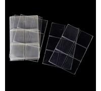 Clear Coin Pocket Sleeves, 60 Pack Double Pocket Plastic Coin Holders, 45mm x 43mm Coin Protectors