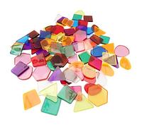 Clear Colour Translucent Mosaic Plastic Shapes Tiles Art & Craft Stained Glass - Pack Size: 250