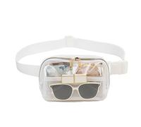 Clear Concert Bag, Running Belt Bag for Women - Sports Waist Bags Waterproof, Adjustable Nylon Shopping Chest Backpack for Outdoor Sports, White, see description, See description