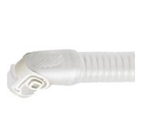 Clear Corrugated Hose Assembly with Angled Elbow Connector for Direct Replacement, Home Setup Maintenance Tasks Replacement Hose Elbow Assembly Clear Corrugated Tubing Direct Swap Part Routine Setup