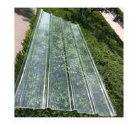 Clear Corrugated Roof Sheet for Outdoor Patio Shade Sunroom Daylighting Greenhouse Cover - 1mm Thick Canopy Replacement Panels (8 Pcs 35x71in)