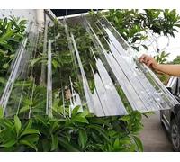 Clear Corrugated Roofing Sheets, 1mm Heat-Insulating Fiberglass FRP Daylighting Panels with UV Protection and Rainproof Design for Building Roof Cover