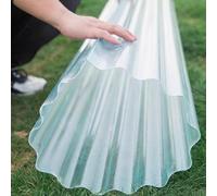 Clear Corrugated Roofing Sheets - UV Protection Transparent Cover for Garage, Shed, or Wall Cladding - Daylighting Panels for Rainproof Solutions