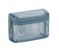 Clear Cosmetic Bag Meshes Makeup Bag Aesthetic Toiletry Bag Portable Lipstick Storage Pouches Wash Bag for Women Girls