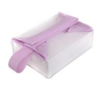 Clear Cosmetic Case - Travel Toiletry Organizer Bag, Magnetic Closure Makeup Case, Portable Storage Accessory, for Packaging, purple, Please refer to the description, Please refer to