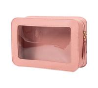 Clear Cosmetic Pouch - Transparent Makeup Bag, Waterproof Travel Case | Lightweight Beauty Accessory Carrier, Zipper Storage Skin Care Bottles, Compact Toiletry Kit Purse, Holiday Packing Outdoor