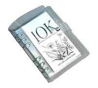 Clear Covers Monthly Saving Challenge Binder with Envelope Styles for Money Management Goal Saving 2.5/5/10K Dollars Student Financial Education