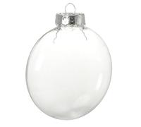 Clear Craft Ball - Fillable Christmas Baubles, Craft Decoration | Small Transparent Craft Ball for Birthday, Christmas, Baby Shower, Decorations n