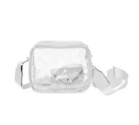 Clear Crossbody Bag Tote Bag Vegan Stadium Approved Concert Bag for Women Teen Girls Shoulder Bag for Women Large Red, white, One Size