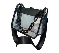 Clear Crossbody Messenger Shoulder Bag Transparent Purse Suitable For Work Travel Workout Concert Casual Party Acrylic Chain Handbag