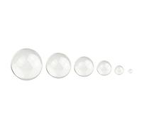 Clear Crystal Ball Sphere Transparent Grass Lens Ball 6 Pack 10mm,20mm,30mm,40mm,50mm,60mm for Photography Accessory Camera Photo Props, Teaching, Decoration