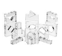 Clear Crystal Block Set - Pack of 25