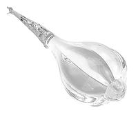 Clear Crystal Drop | Christmas Hanging Decoration | Ribbed Ball | Gisela Graham