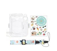Clear Crystal Protective Case for Mini12 Transparent with Strap Sticker 3 in Set Storage Photography Bag Multifunctional Leisure Portable Camera