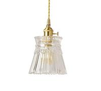 Clear Crystal Single Ceiling Lighting Fixture Pendant Lights Hanging Lamp Dining Room Kitchen Island Entryway Loft Chandelier E26/E27 Change for The Better