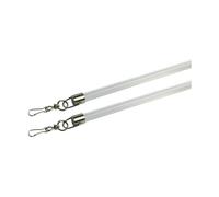 Clear Curtain Draw Rod 75cm Pack of 2 - Curtain Wand Pull Stick for Tracks
