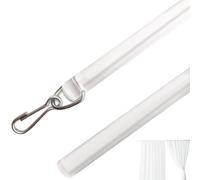 Clear Curtains Rod - 23g Rods | Draw Rods | Acrylic Pull Wand | Curtains Push Wand | Clear Pull Rod, Acrylic Blind Wand | Push Wand For Drapery