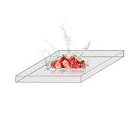 Clear Decorative Tray Acrylic Serving Tray,Shooting Water Tank,Photography Creative Tray,Acrylic Display Case Dust Cover Box for Bathroom Nightstand Dresser(60x60x10cm)