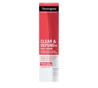 Neutrogena Clear & Defend+ Daily Serum (1x 30ml), Refining and Clearing Face Serum with Salicylic Acid, AHA/PHA, Daily-Use Oil-Free, Suitable for Spot-Prone Skin to Help Defend Against Breakouts