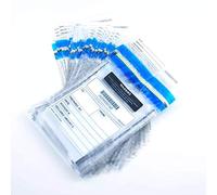 Clear Deposit Bags, Tamper-Evident Bags, Security Bank Pocket, 6 x 9 Inches (100)