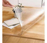 Clear Desk Mat for Home and Office 40 x 60 cm Non-Slip Clear Plastic Table Protector Cover Pad, 1.0mm Thick PVC Desk Protector Mat, Waterproof Computer Desk Mat(70cm*150cm)