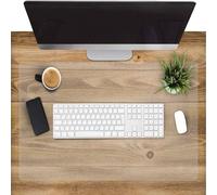 Clear Desk Mat, Non-Slip Clear Desk Writing Mat Round Edge, Anti Scratch PVC Desk Protector Mat, Waterproof PVC Transparent Desk Protector Pad for Office Writing Desk(80cm*110cm)