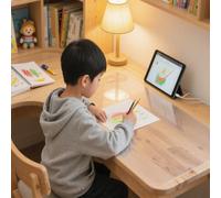 Clear Desk Mat, Transparent PVC Non-Slip Desk Pad Table Protector with Round Corner, Heat Resistant Waterproof Desktop Mats Cover for Office Home Work Study (80x40cm)