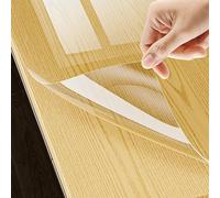 Clear Desk Mat, Waterproof Clear Writing Desk Pad, Non-Slip Transparent Plastic Dining Table Protector PVC Tablelcloth Desk Pad Mat for Computer, Dresser, Office(40cm*140cm)