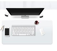 Clear Desk Pad,Round Edge,Waterproof PVC Table Protector Tablecloth,Desk Blotter,Transparent Large Mouse Pad,Heat Resistant PVC Office Desk Mat Laptop Desk Mat,120x50cm