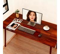 Clear Desk Pad, Round Edges PVC Transparent Computer Protector Mat, Heat Resistant Waterproof Table Cover, Non Slip Desk Writing Tablecloths for Office and Home,Clear 1mm,12x31in