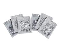 Clear Dewdrop Water Droplets,2100 Pieces Simulation Dewdrops,3/4/5/6 mm Fake Waterdrop Round Clear Resin Beads Dew Drops,Flat Back Dewdrop for DIY Card Making Vase Fillers Scrapbooking Embellishments