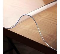 Clear Dining Table Protector - PVC Table Cover Protector for Dining Room Table, Waterproof Vinyl Plastic Cover - Transparent 2MM Thick Tablecloth Pad(80x200cm/31.5x78.7in)