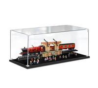 Clear Display Box for LE-GO for 76405 Hog-warts Express Train Building Blocks Model- Acrylic Dustproof Transparent Custom Display Case,Storage Box,Size:120*25*30CM (No Model) (Transparent)