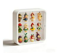 Clear Display Case for Figures,Wall-Mounted Doll Storage Box,Adjustable Display Stand Clear Acrylic Display Box with Door Dust and Moisture Proof Suitable for Lego Collectibles Action Figures Pop Mart