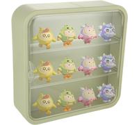 Clear Display Case for Figures,Wall-Mounted Doll Storage Box,Adjustable Display Stand Clear Acrylic Display Box with Door Dust and Moisture Proof Suitable for Lego Collectibles Action Figures