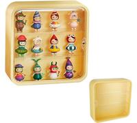 Clear Display Case for Figures,Wall-Mounted Doll Storage Box,Adjustable Display Stand Clear Acrylic Display Box with Door Dust and Moisture Proof Suitable for Lego Collectibles Action Figures