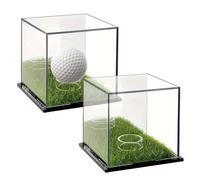 Clear Display for Golf Balls - Poache Protector, Square Case for Fans, Boxes, Clear Guard for Golf Balls | Cube for Single Golf Ball in acr