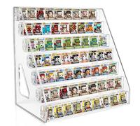 Clear Display Shelf for Funko Bitty Pop! Mini Collectible Toys Display Shelf Compactable with Doorables-7 Layers