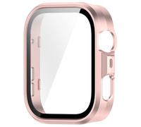 Clear Display Shielding Case With Reinforced PC Shell & Smooth Button Access Suitable For Watch Fit 4 Full Coverage Hard PC Case With Tempered Glass
