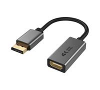 Clear DisplayPort To Hdmis Adapter Aluminum Housing 4K60Hz Resolution For Monitors Projectors Laptops Gold Plate DisplayPort HDMIs Adapter