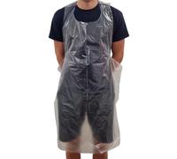 Clear Disposable Aprons PPE Unisex Polythene Plastic Protective Waterproof Pack of 150