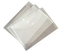 Clear Document Folder Folders Zip Wallets Pouch Reusable Plastic Transparent A4 File Display Book Stationary Offices Supplies School 3Pcs and Lovely and Professional