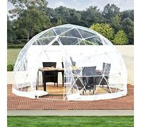Clear Dome Camping Tent - 12ft Geodesic Shelter for 5-7 People, Backyard Canopy and Screen House for Outdoor Events and Patios