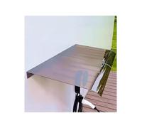 Clear Door Awning, Waterproof Polycarbonate Shelter for Outdoor Front Door Protection Against Rain and Sun